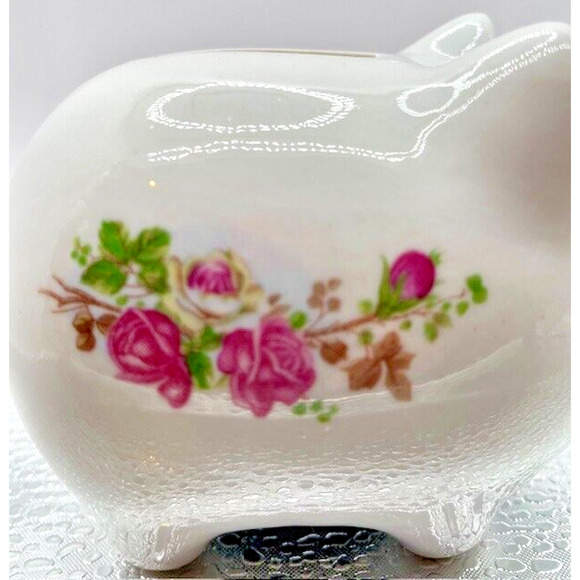 Vintage Angry Piggy Bank Pig Savings slit back with plug - Picture 7 of 8